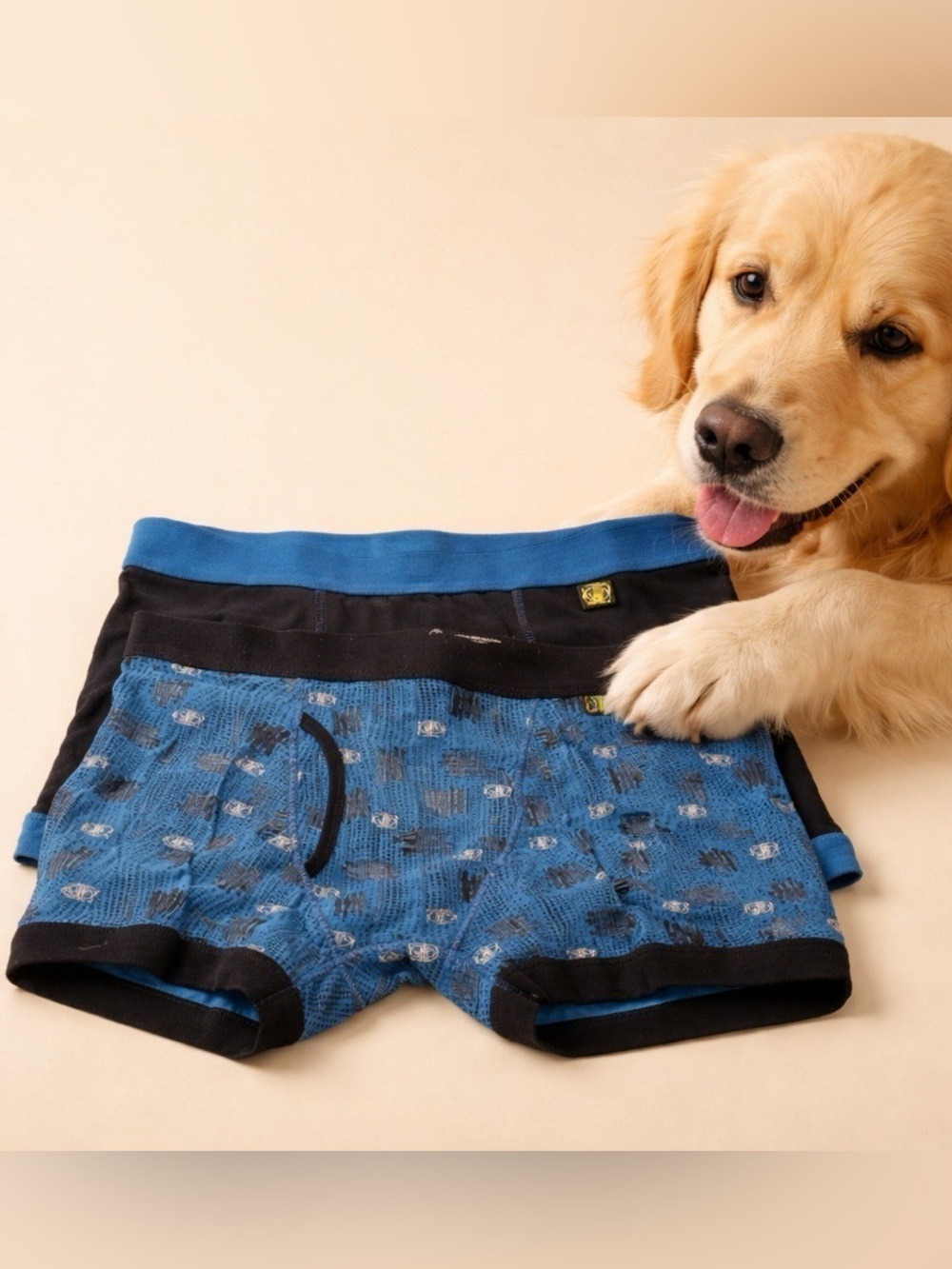 Body Glove Blue & Black Boxer Briefs Set. Even your dog will love these briefs!